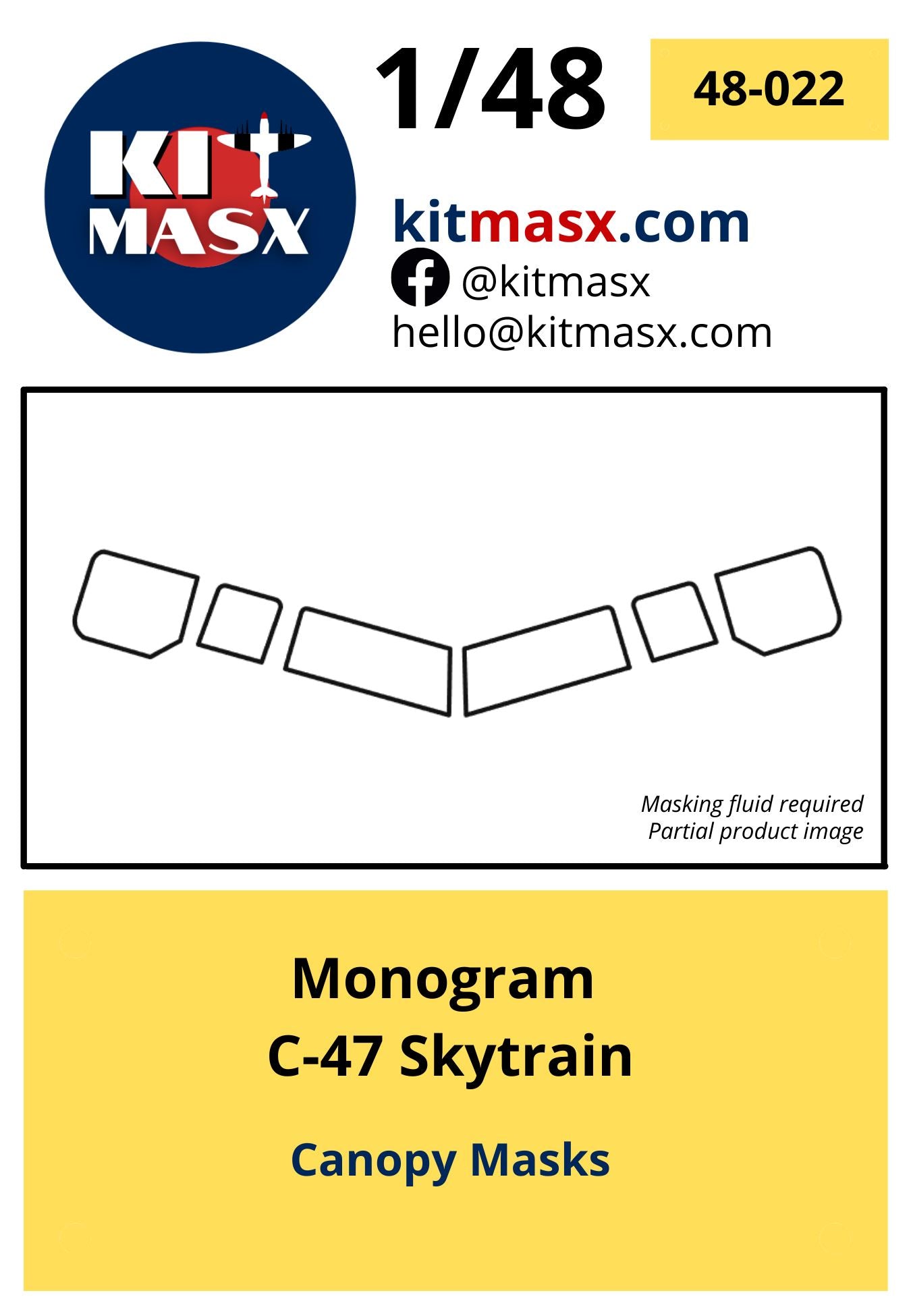 Monogram C-47 Skytrain Scale Model Accessories Kit Masx 