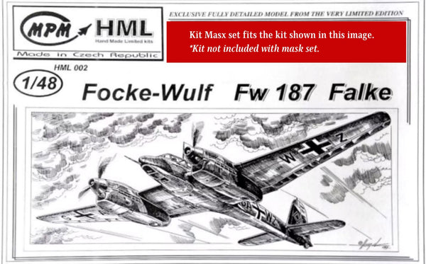 MPM/HML Focke-Wulf Fw 187 Falke Scale Model Accessories Kit Masx 