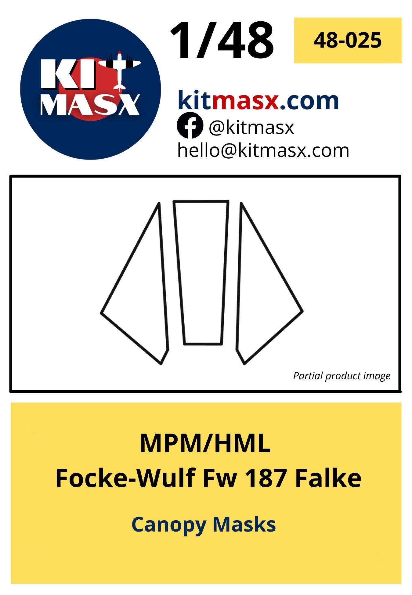 MPM/HML Focke-Wulf Fw 187 Falke Scale Model Accessories Kit Masx 