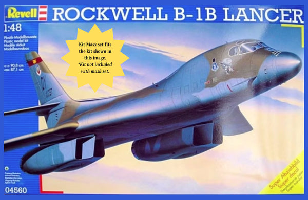 Revell Rockwell B-1 Lancer Canopy Masks Kit Masx 