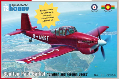 Special Hobby Boulton Paul Balliol Canopy Masks Kit Masx 