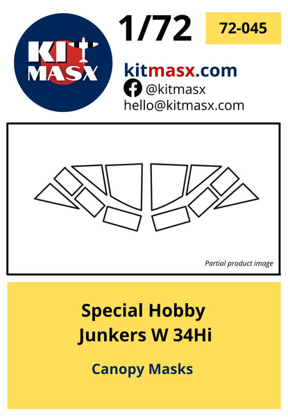 Special Hobby Junkers W 34Hi Scale Model Accessories Kit Masx 