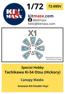 Special Hobby Tachikawa Ki-54 Otsu (Hickory) Canopy Masks Kit Masx 