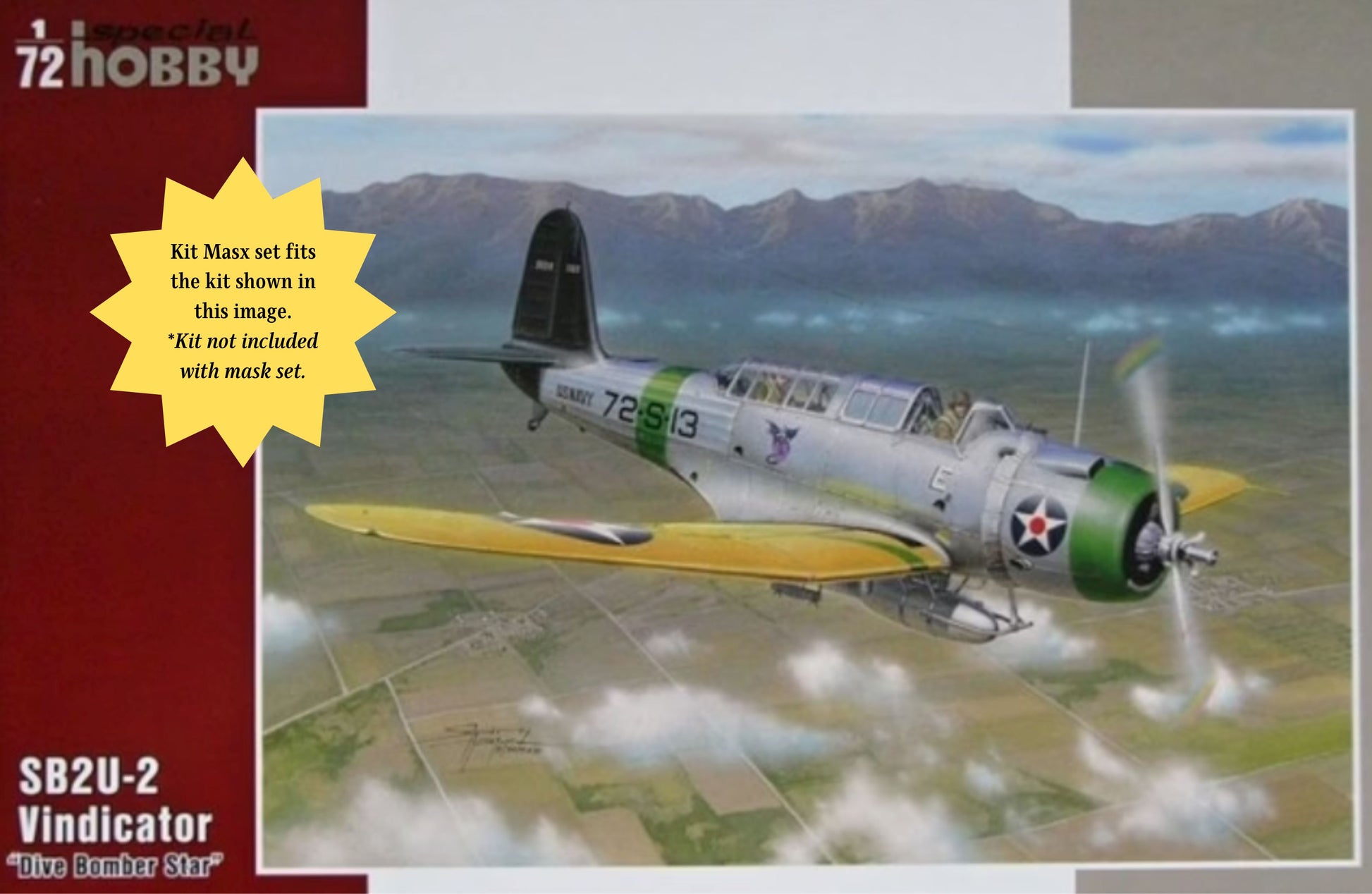 Special Hobby Vought SB2U Vindicator Canopy Masks Kit Masx 