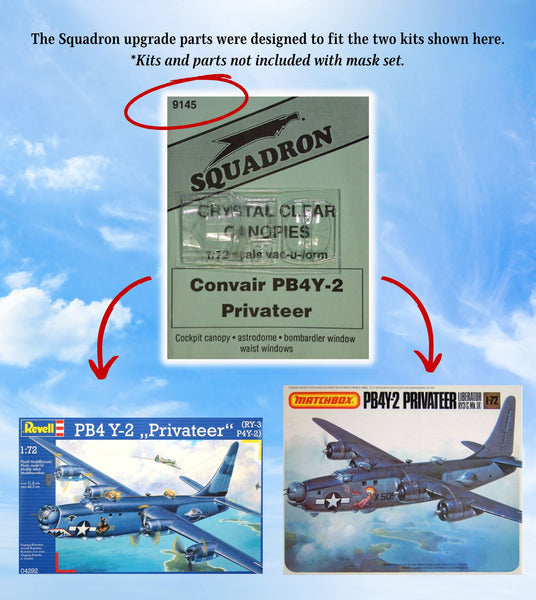 Squadron/Falcon Convair PB4Y-2 Privateer Canopy Masks Kit Masx 