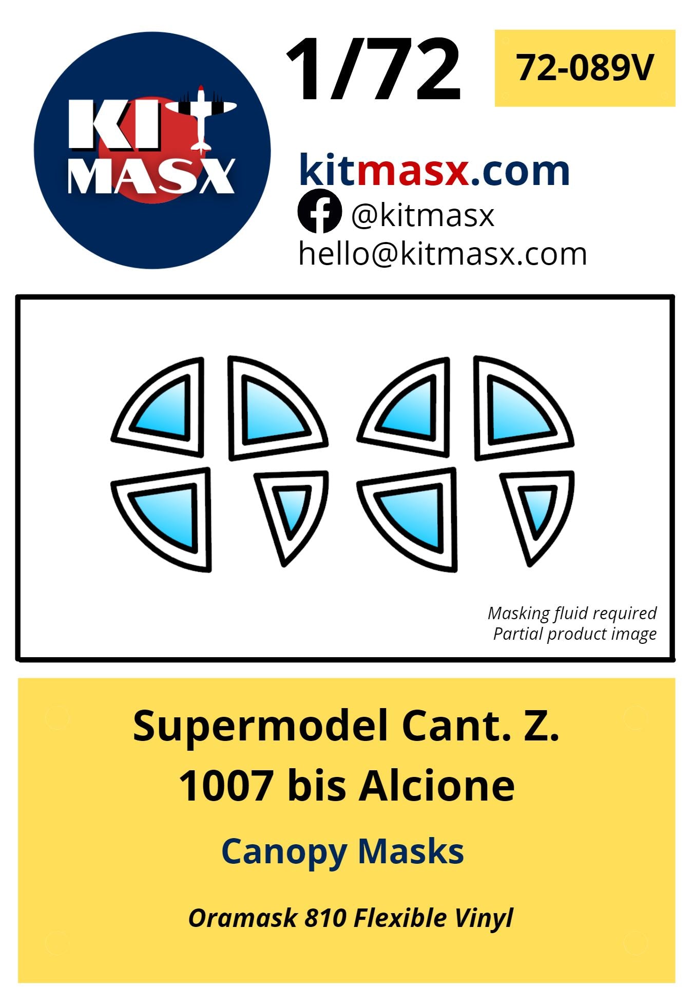 Supermodel Cant. Z.1007 bis Alcione Canopy Masks Kit Masx 