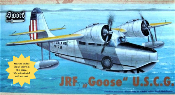 Sword/AZ Model Grumman G-21 JRF "Goose" Canopy Masks Kit Masx 