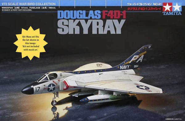 Tamiya Douglas F4D-1 Skyray Canopy Masks Kit Masx 