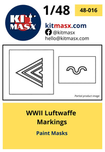 WWII Luftwaffe Markings Scale Model Accessories Kit Masx 